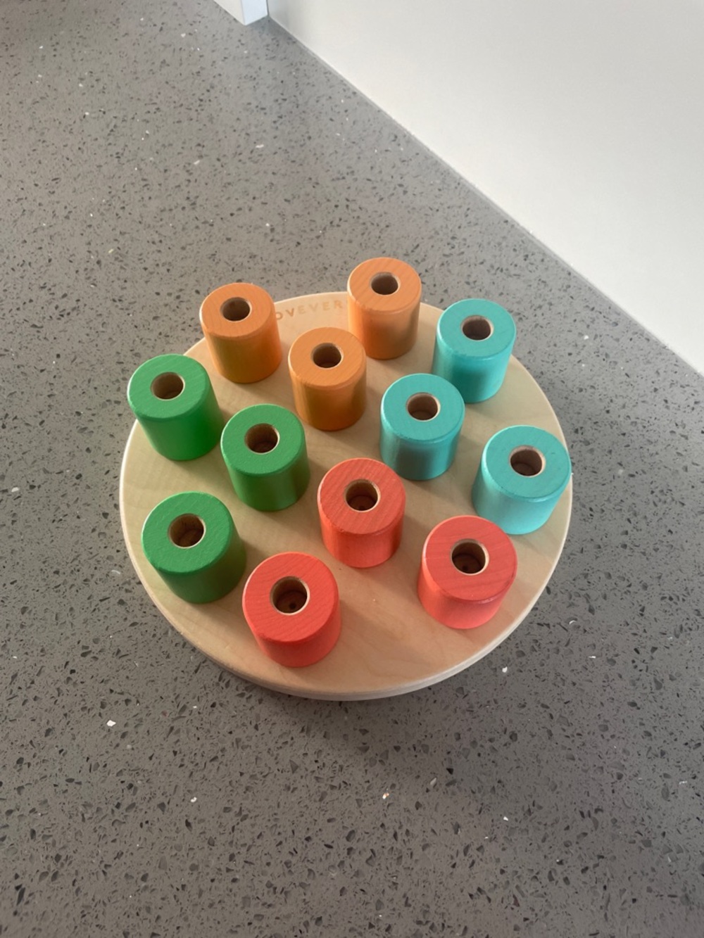 Lovevery Colorful Wooden Peg Board Puzzle